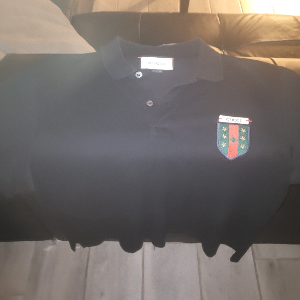 Gucci Polo Shirt with Emblem Patch